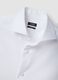 White shirt in pure compact cotton with slim-fit French collar_2