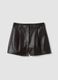 Brown regular-fit shorts with elasticated waistband_4