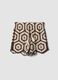 Multicolour crochet cotton-blend regular-fit shorts_4
