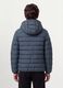 Giubbotto Ultralight grigio imbottito con cappuccio e zip per ragazzo_2