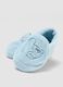 Light blue baby set with Mickey slogan hat and booties_2