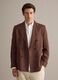 Brown pure linen regular-fit blazer_2
