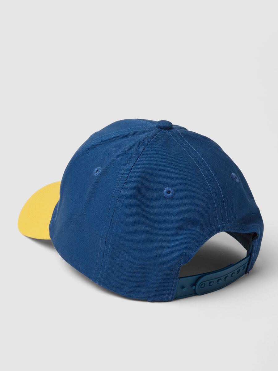 Cappello blu e giallo in puro cotone con ricamo LA Galaxy_1