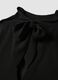 Black sleeveless high-neck slim-fit dress with bow_5