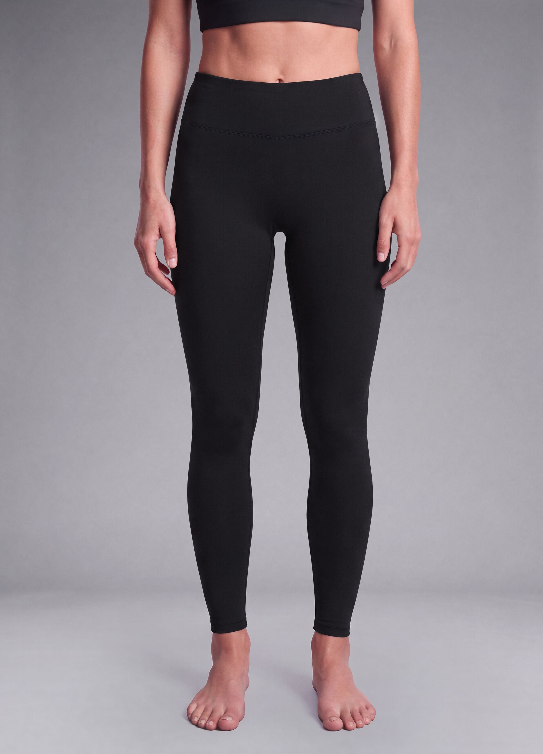Black high-waisted breathable stretch leggings ALTAVIA STUDIO
