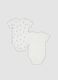 2-pack of white organic cotton bodysuits with koala print for baby and toddler_1