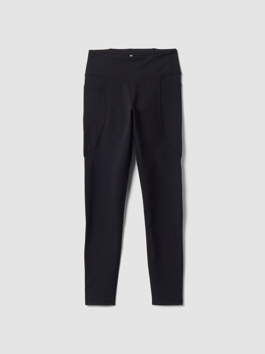 Black stretch-fabric leggings ALTAVIA RUNNING_4