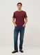 Burgundy pure cotton T-shirt_1