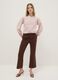 Pink pure cotton regular fit shirt with buttons and rounded collar_1