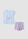 Girls&rsquo; multicolour pure cotton short pyjamas with print_0