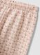 Pink organic cotton crew-neck pyjamas with print for baby girl_3