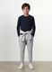 Blue long-sleeved pure organic cotton regular fit T-shirt for boys_2