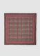 Brown polka-dot viscose and wool blend scarf_1