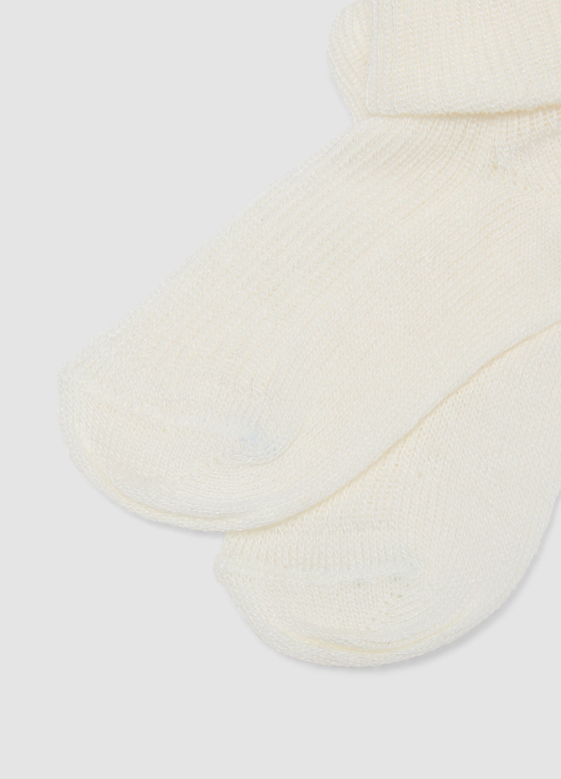 2-pack of multicolour short baby socks