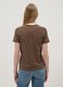 Brown pure cotton regular-fit T-shirt with embroidered chest pocket_2