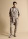 Beige full-zip with stretchy fabric collar, Easy Dry, regular fit_1