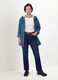 Blue hooded rain jacket with zip, regular fit_1