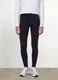 Girls&rsquo; black skinny-fit organic stretch cotton leggings_1