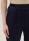 Blue Stretch Cotton Blend Trousers Regular Fit_3