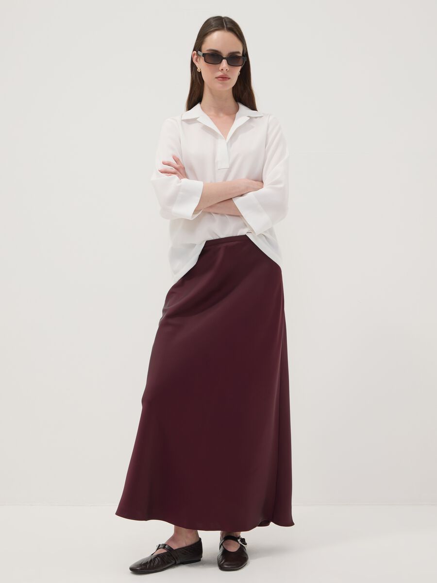 White viscose-blend shirt with classic collar_2