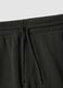 Dark grey cotton-blend jogger trousers, regular fit_2