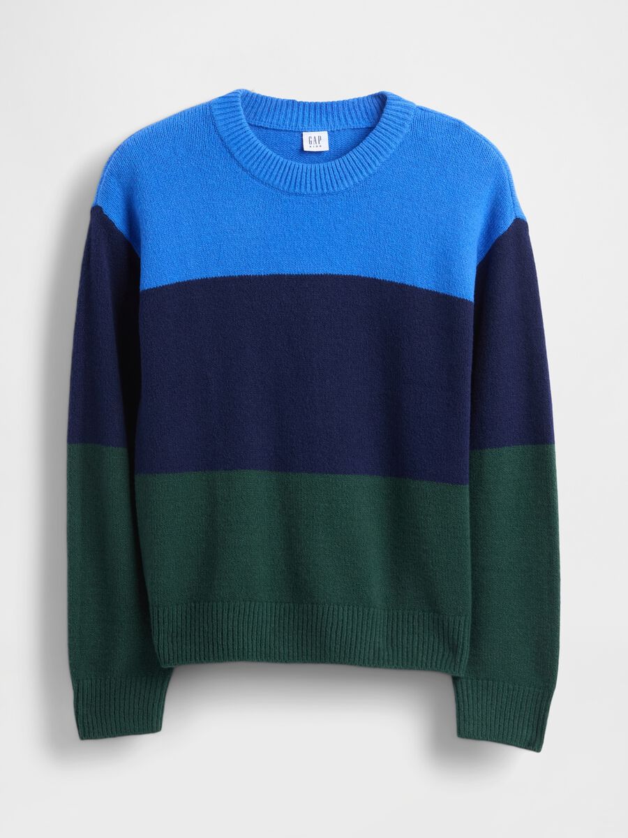 Maglione CashSoft a righe in misto cotone_3