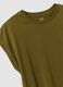 Green pure cotton regular-fit short-sleeve T-shirt_6