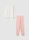 Girls' Regular Fit Multicolour Pure Cotton Pyjamas with Strawberries_1