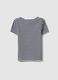 Slim fit multicolour striped stretch cotton girls' T-shirt_4