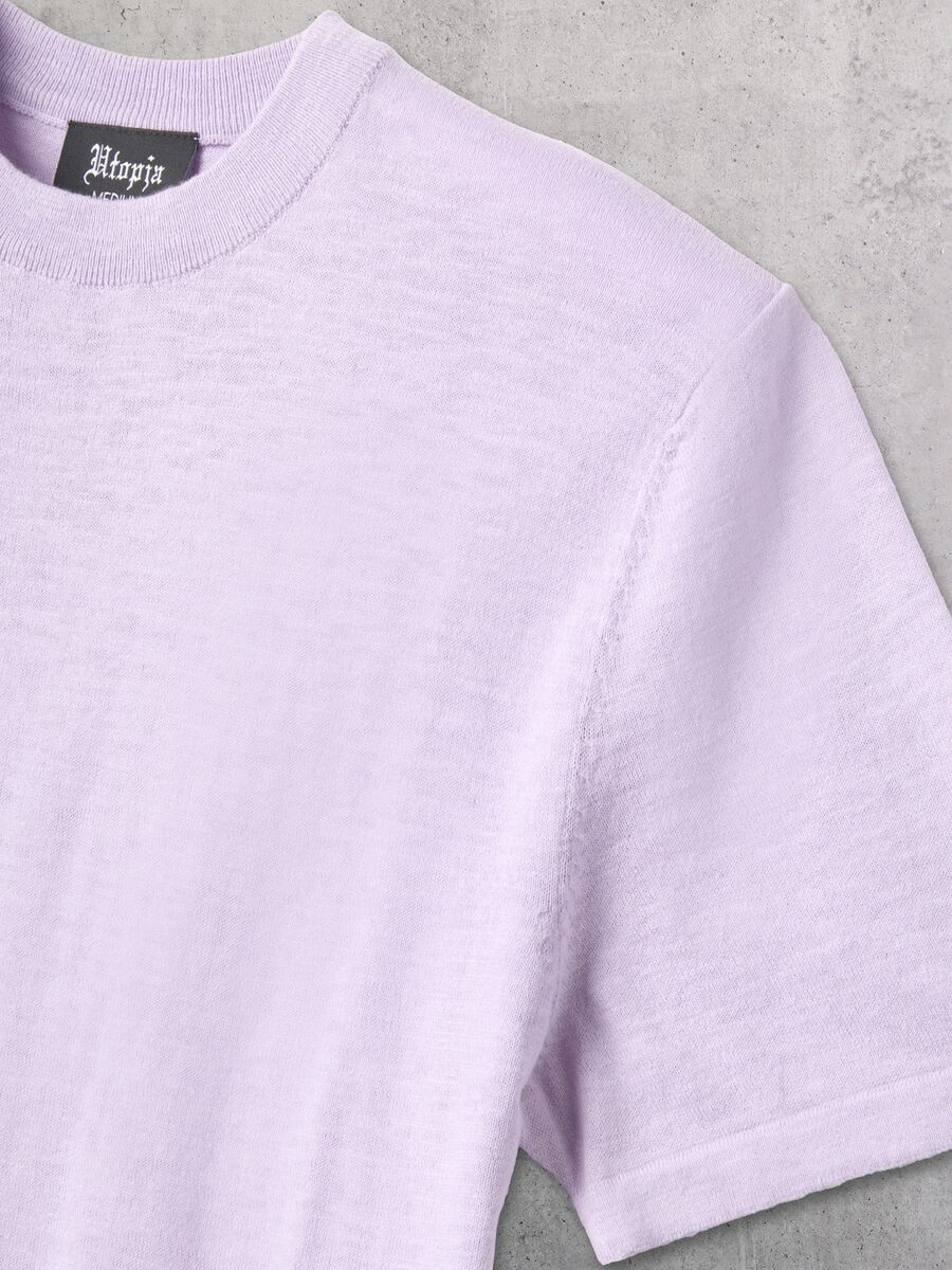 Pastel Lilac Knit T-Shirt_6