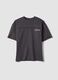 Grey pure cotton short-sleeve oversized T-shirt for boys_3