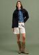 Black pure cotton denim jacket with fringes_1