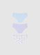 Tripack Multicolour Baby Culottes in Cotton Blend with Regular Fit_1