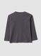 Grey pure cotton tiger-print oversized fit T-shirt for boys_1