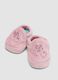 Pink baby girl set with hat, booties and Minnie embroidery_2