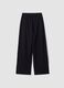 Black Easy Dry wide-leg stretch trousers ALTAVIA STUDIO_5