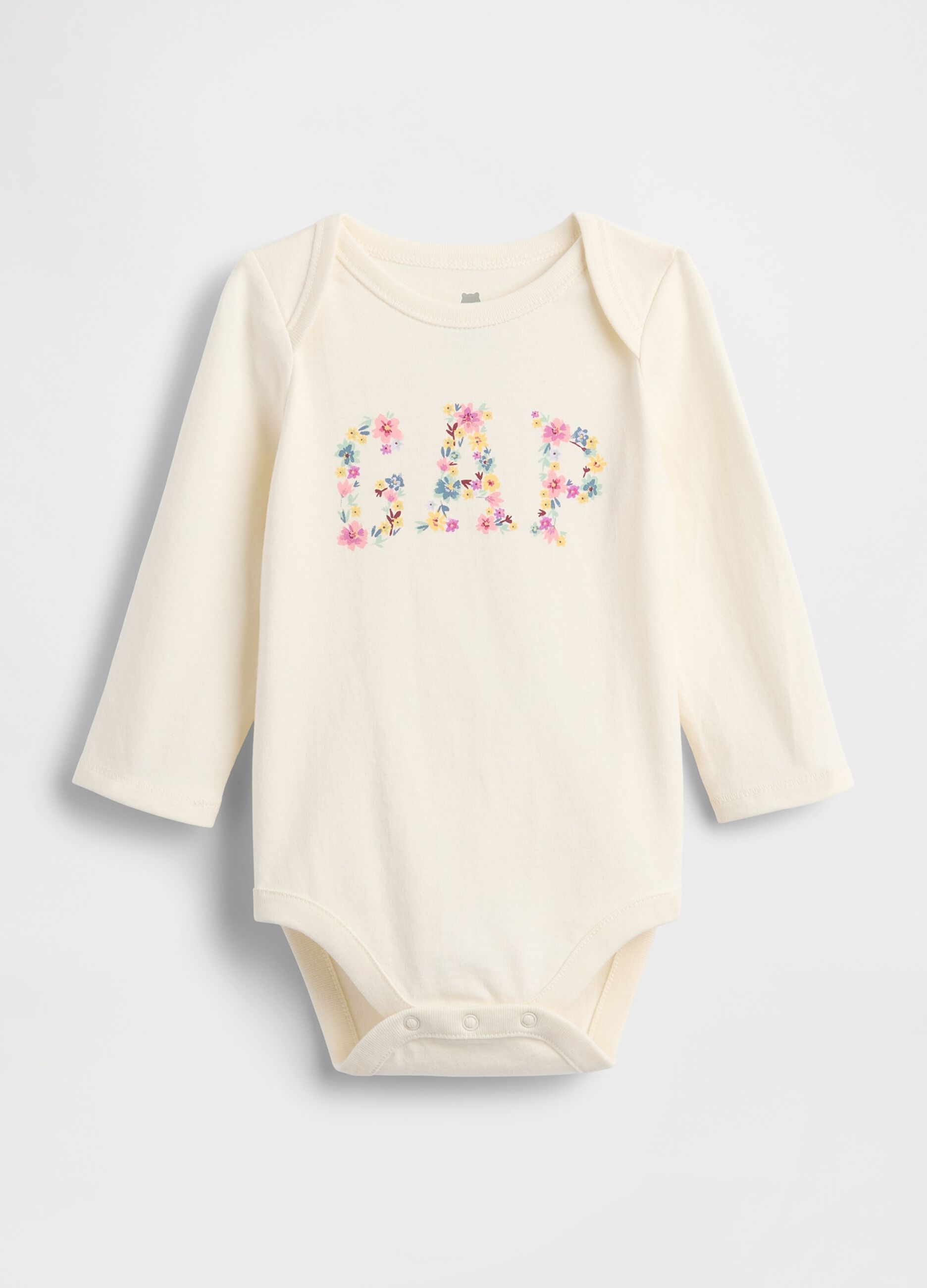 White Cotton Baby Bodysuit
