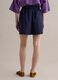 Blue pure cotton regular-fit shorts_2