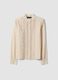 White pure cotton shirt with lace_0