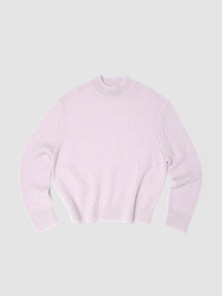 Light Pink Mohair Crew-Neck Jumper_0