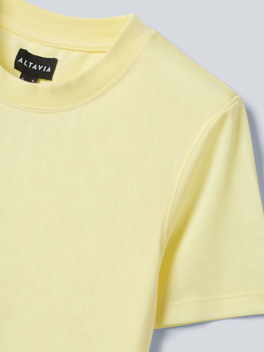 Yellow technical sports T-shirt ALTAVIA COURT_5