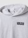 Grey oversized cotton and viscose blend hoodie for boys_4