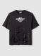 Black pure cotton T-shirt with Mario Kart print_4