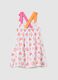 Baby girls&rsquo; multicoloured dress in 100% cotton with wide fit_1