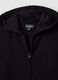 Black organic cotton hooded sweatshirt, regular fit, for boys_2