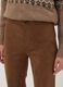 Brown flared trousers in stretch fabric_2