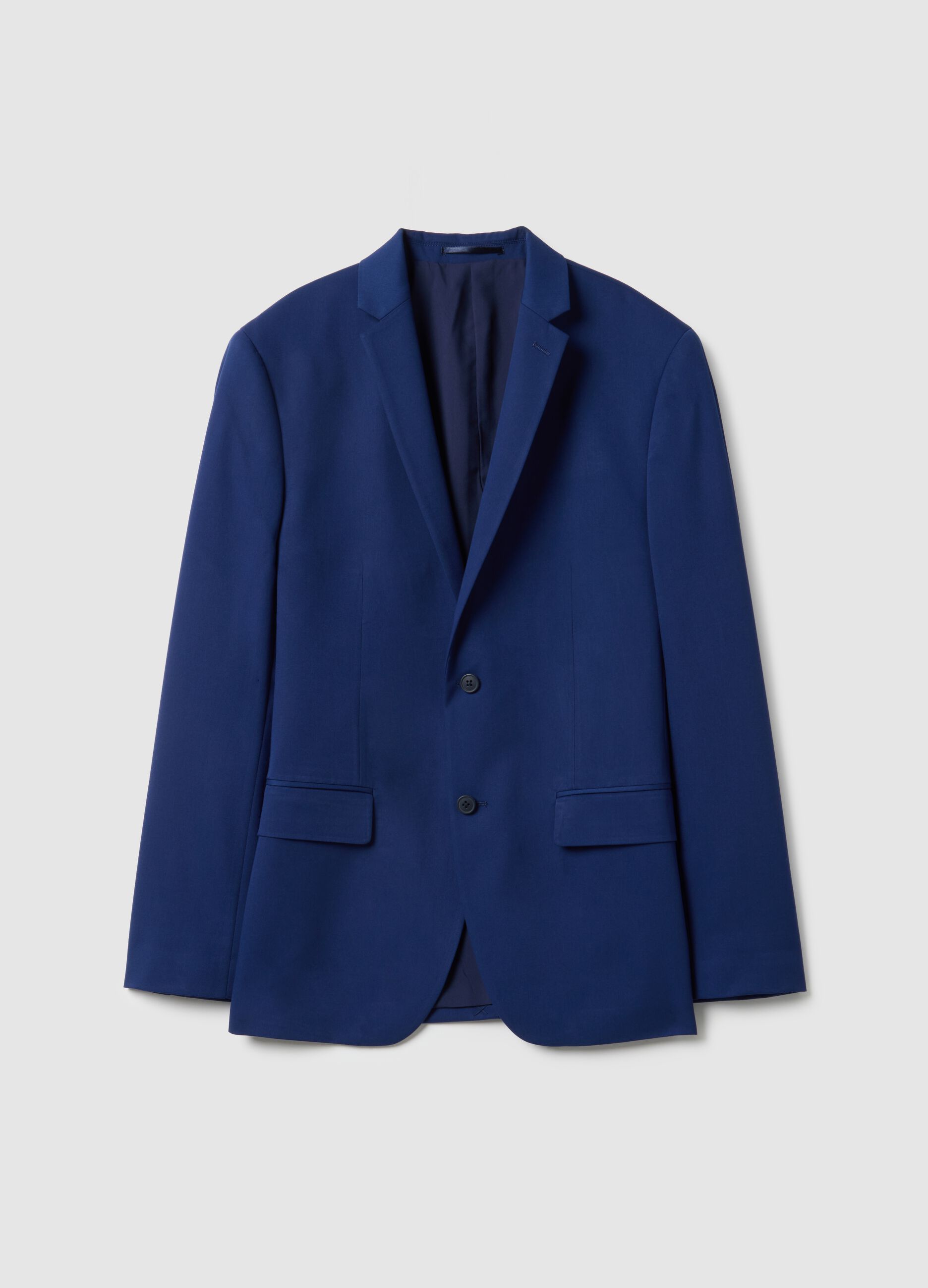 Blazer monopetto blu slim fit