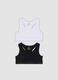 2-pack multicolour organic stretch cotton sports bras_0