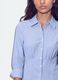 Blue striped slim-fit stretch cotton shirt_3