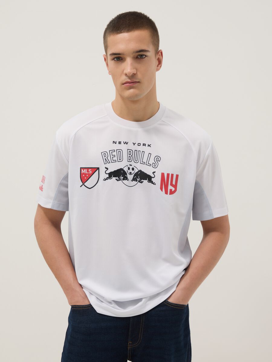 White Regular Fit Short-Sleeve New York Red Bulls T-Shirt_0